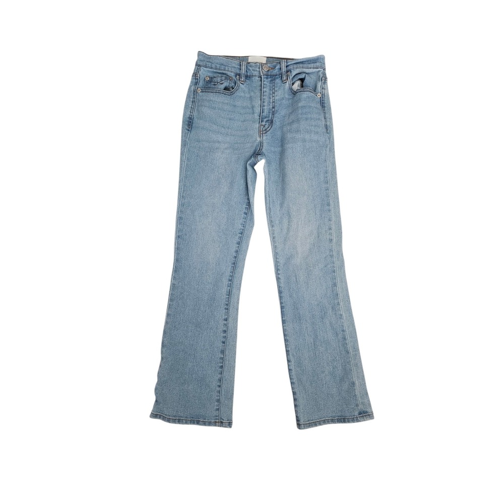 Unpublished Mid Rise Kick Flare Jeans Light Wash Blue Denim Women Size 26